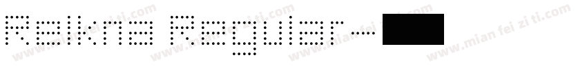 Relkna Regular字体转换
